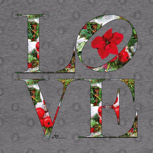 LOVE Letters December birth Month Holly by Symbolsandsigns